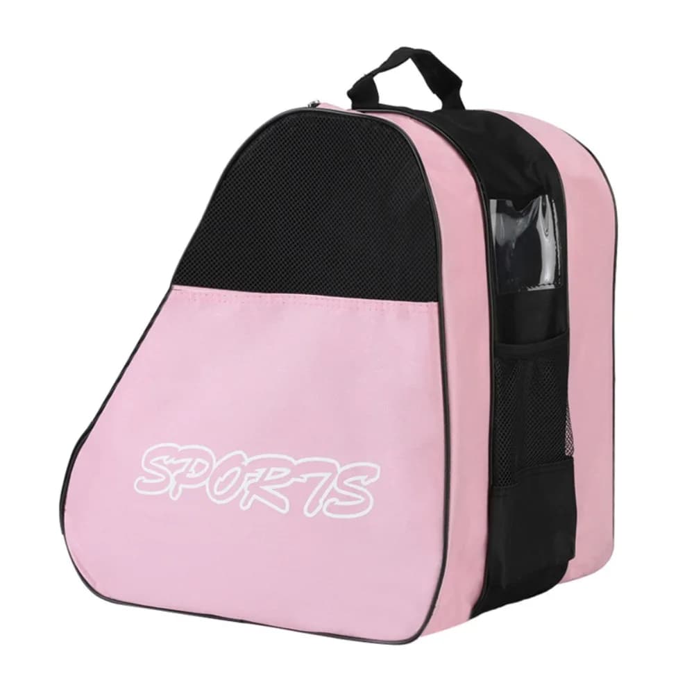 Borsa per pattini a rotelle di grande capacità Borsa per pattinaggio su ghiaccio in tessuto Oxford a 3 strati Borsa per trasporto multifunzione Custodia per scarpe da pattinaggio Pattini in linea