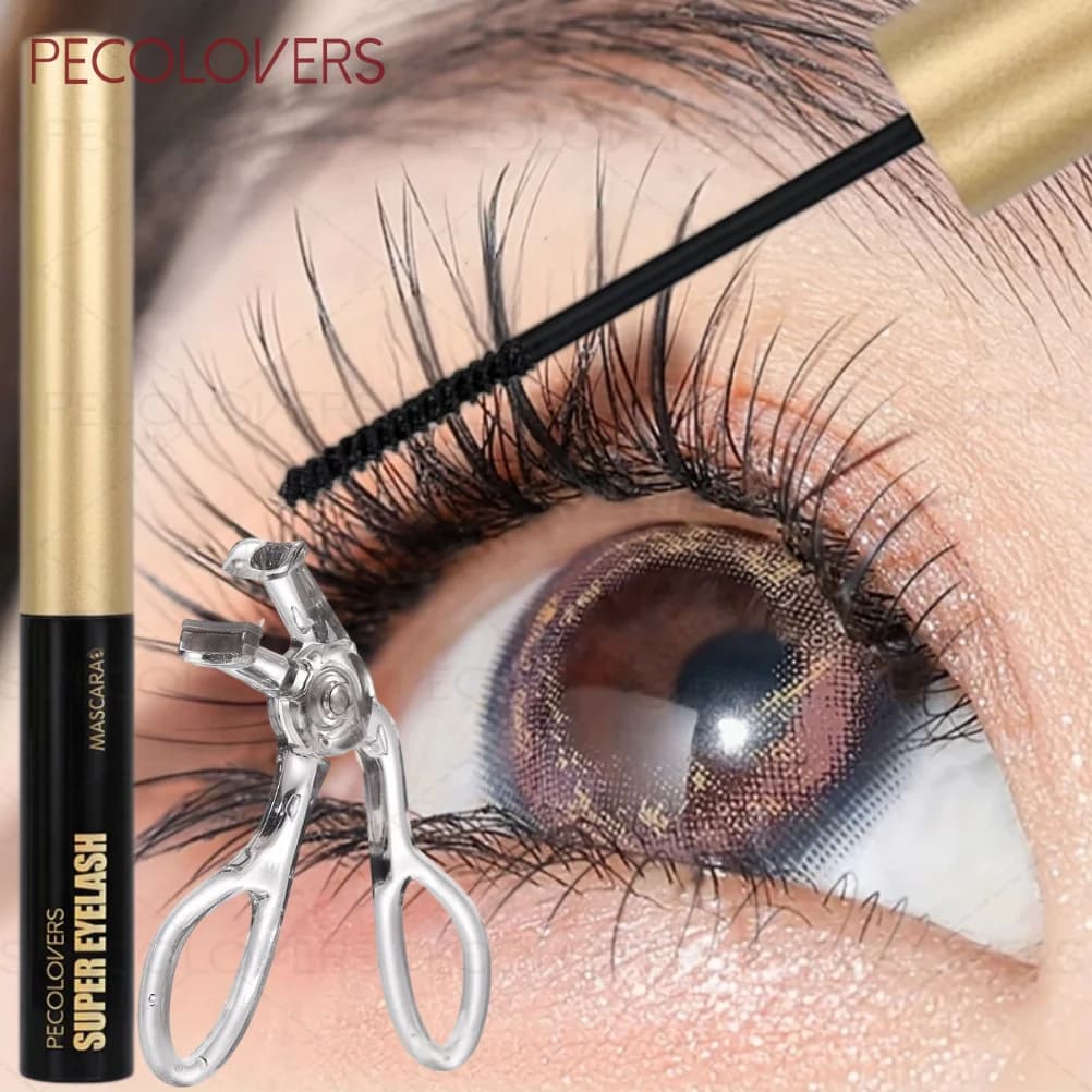 2-piece black three-dimensional mascara set - Waterproof, creates thick eyelashes, easy to use