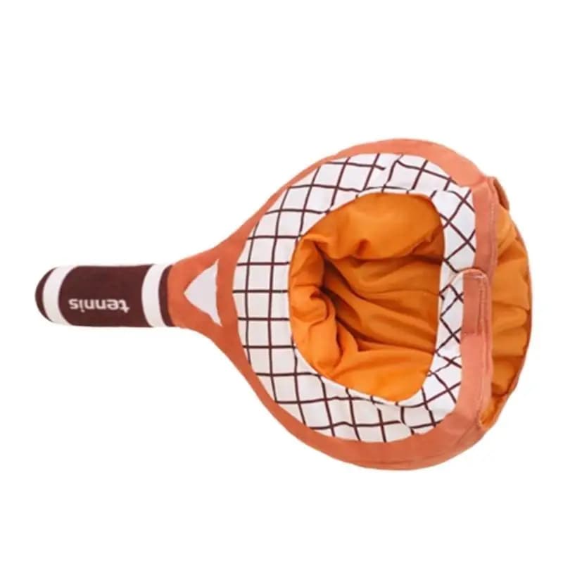 652F Cappello da carnevale a forma racchetta da tennis imbottito creativo Cappello da carnevale per feste Natale per