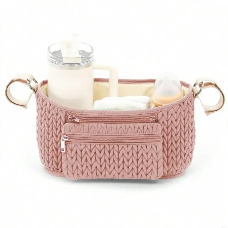 XXFE Borsa portaoggetti flessibile per passeggini che fornisce varie tasche funzionali e struttura leggera facile
