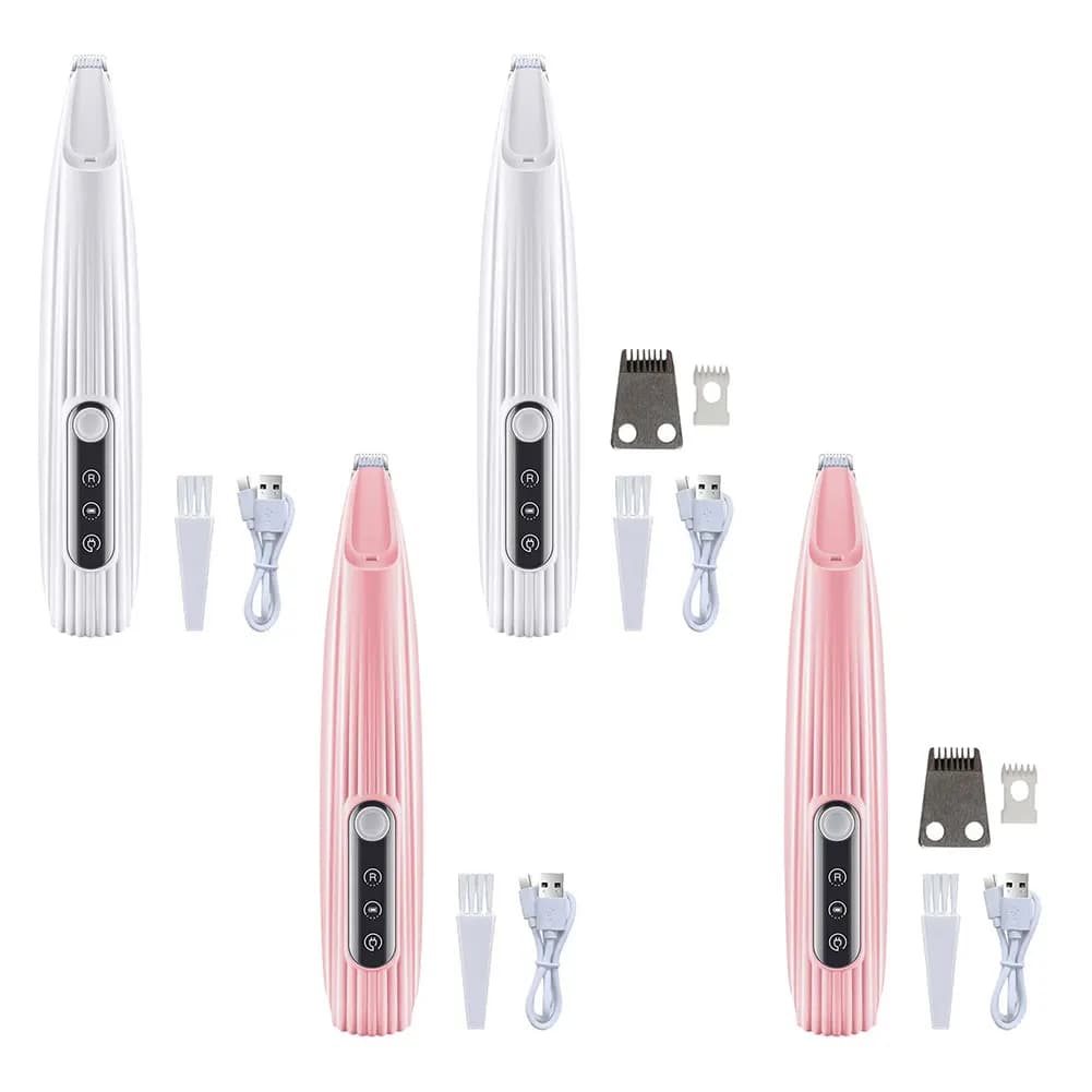 Tosatrice per Zampe di Gatti con Luce, Tosatore per Animali Domestici con Display LED, Silenziosa per la Toelettatura del Pelo Intorno alle Zampe