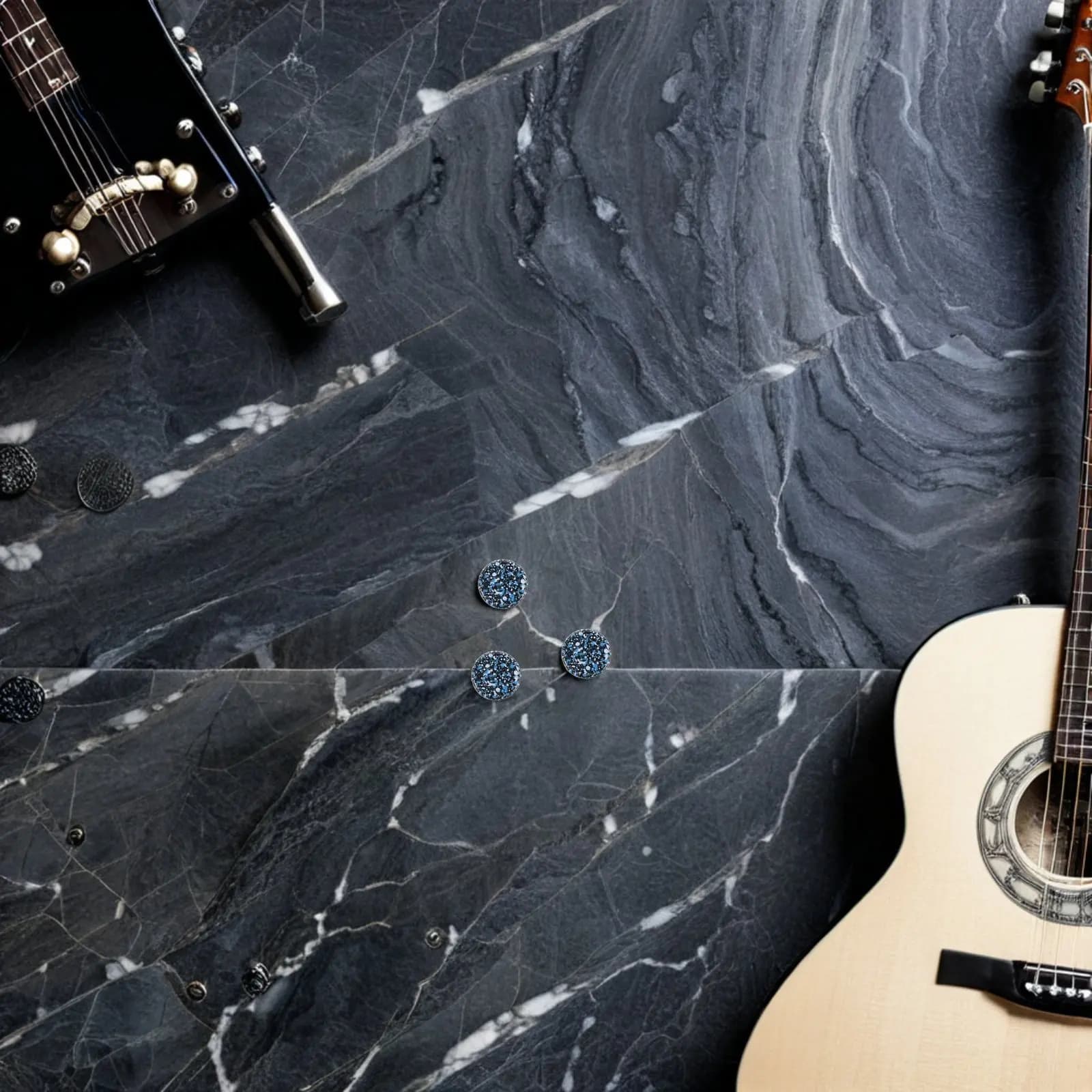 Plettri per Pollice per Chitarra Acustica ed Elettrica, Design con Bordo Liscio, Impugnatura Confortevole, Accessorio per Migliorare le Prestazioni