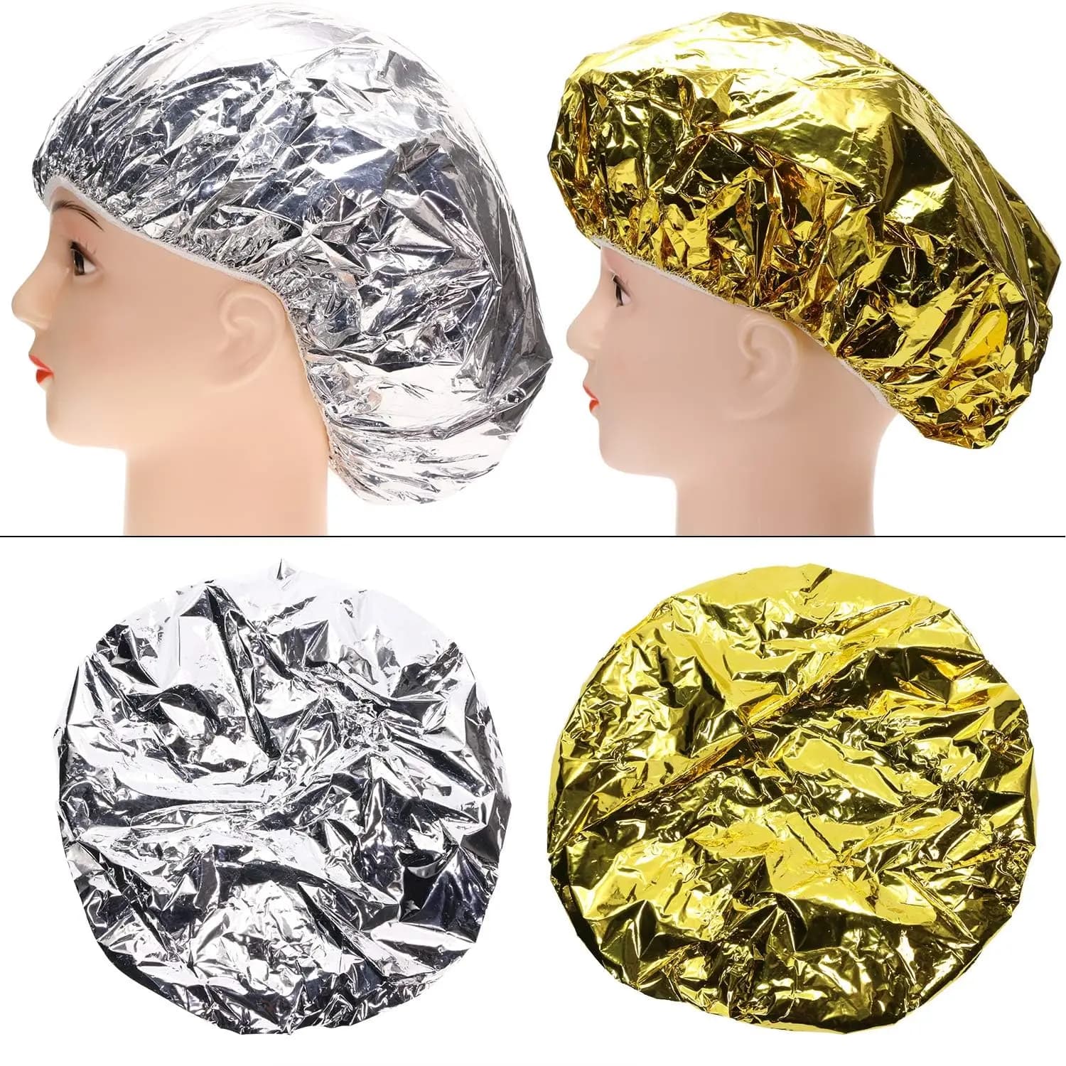 Shower Head Thermal Insulating Aluminum Sheet Insulating Cap Elastic Swimwear for Women Hairdresser Bathroom Hairdresser