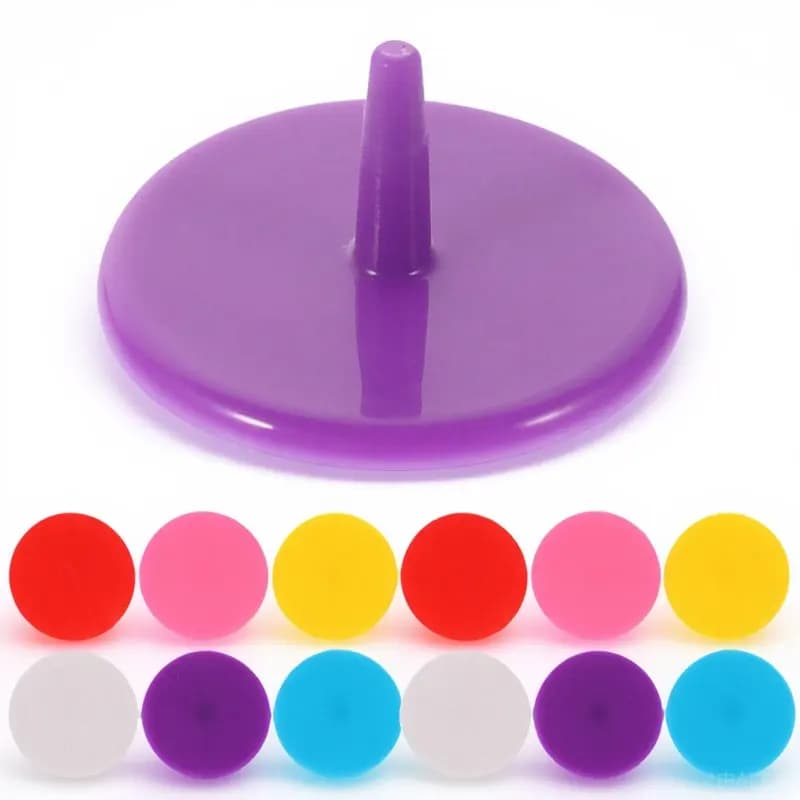100 Pezzi Marcatori per Palline da Golf in Plastica Resistenti all'Usura, Strumenti Portatili per la Marcatura della Posizione, Accessori Rotondi per Golf