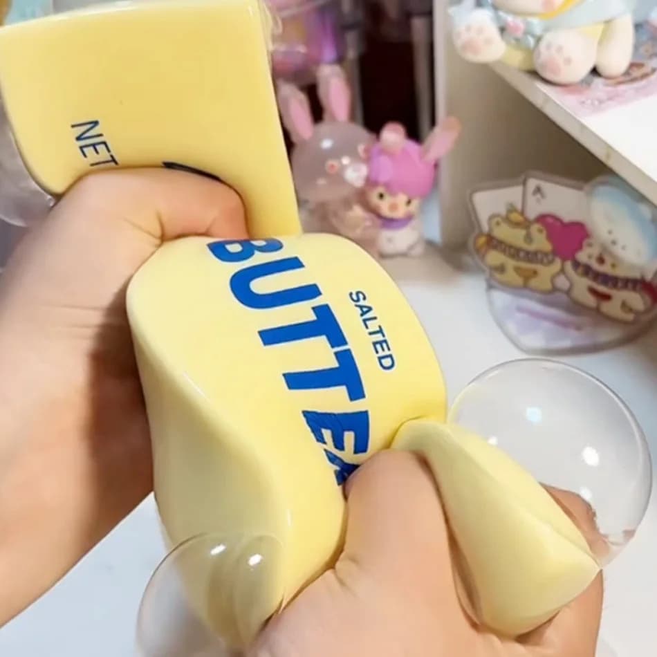 Giocattolo Sensoriale Trasparente Colorato ASMR, Pallina Antistress per Bambini e Adulti, Gioco Divertente da Spremere per Concentrazione e Divertimento