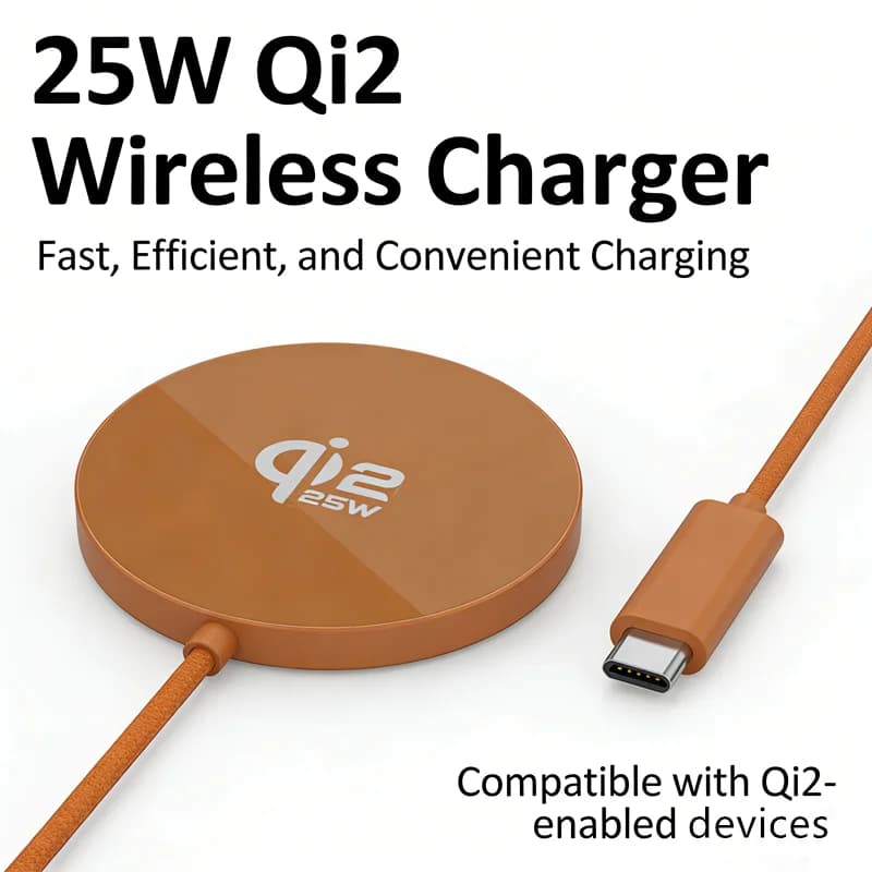 New Qi2.2 Magnetic Charger for Super Quick 25W Wireless Charging for iPhone 17 16 15 14 13 12 Pro Max Samsung S25