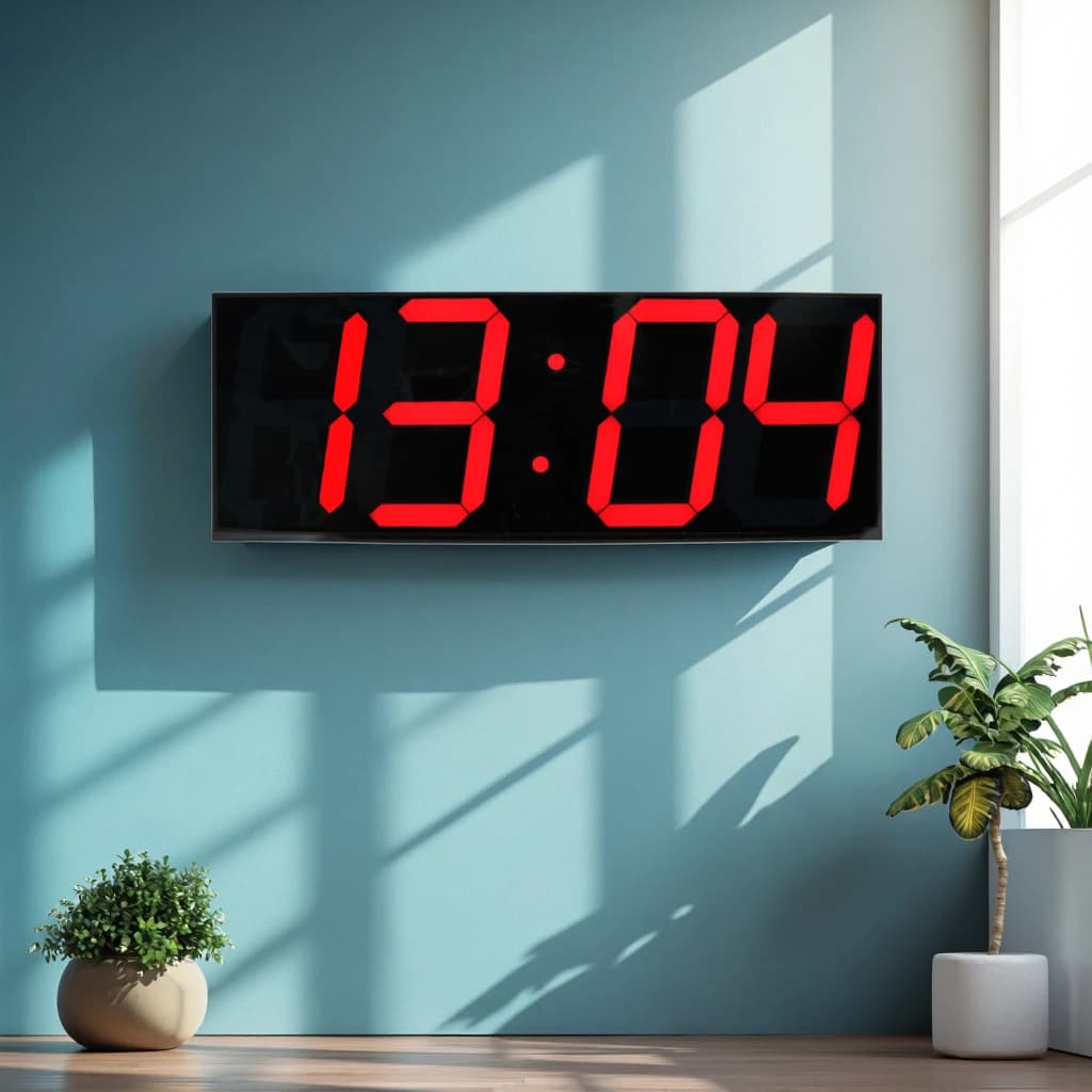 CHEETIE CP99 Large 6 Inch LED digital wall clock for office and hotel High precision GPS watch with colored AA display