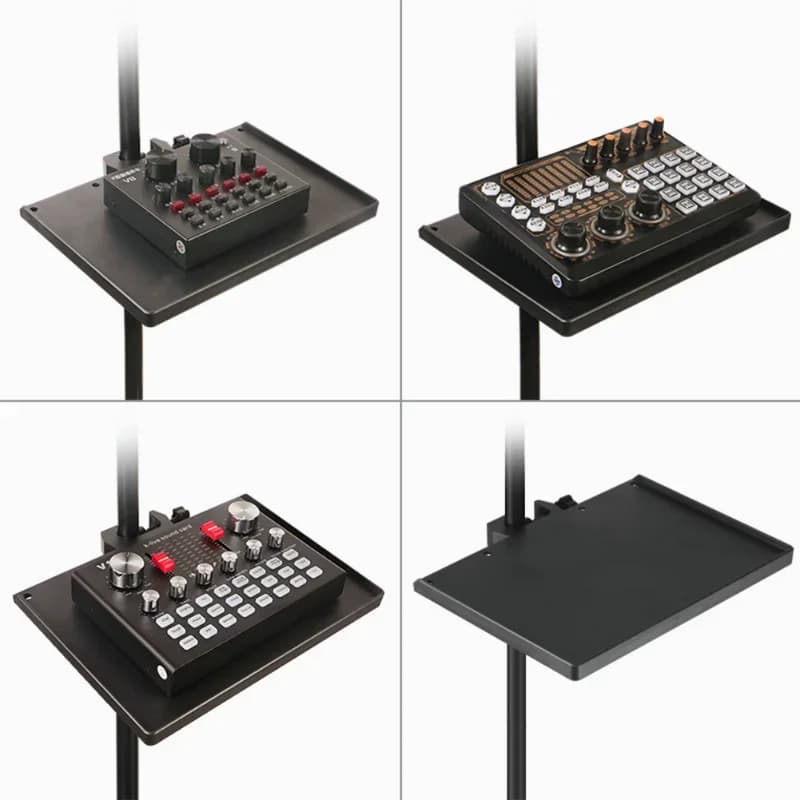 Supporto Universale per Microfono con Clip per Scheda Audio, per Treppiede Live, Accessori per Registrazione in Studio