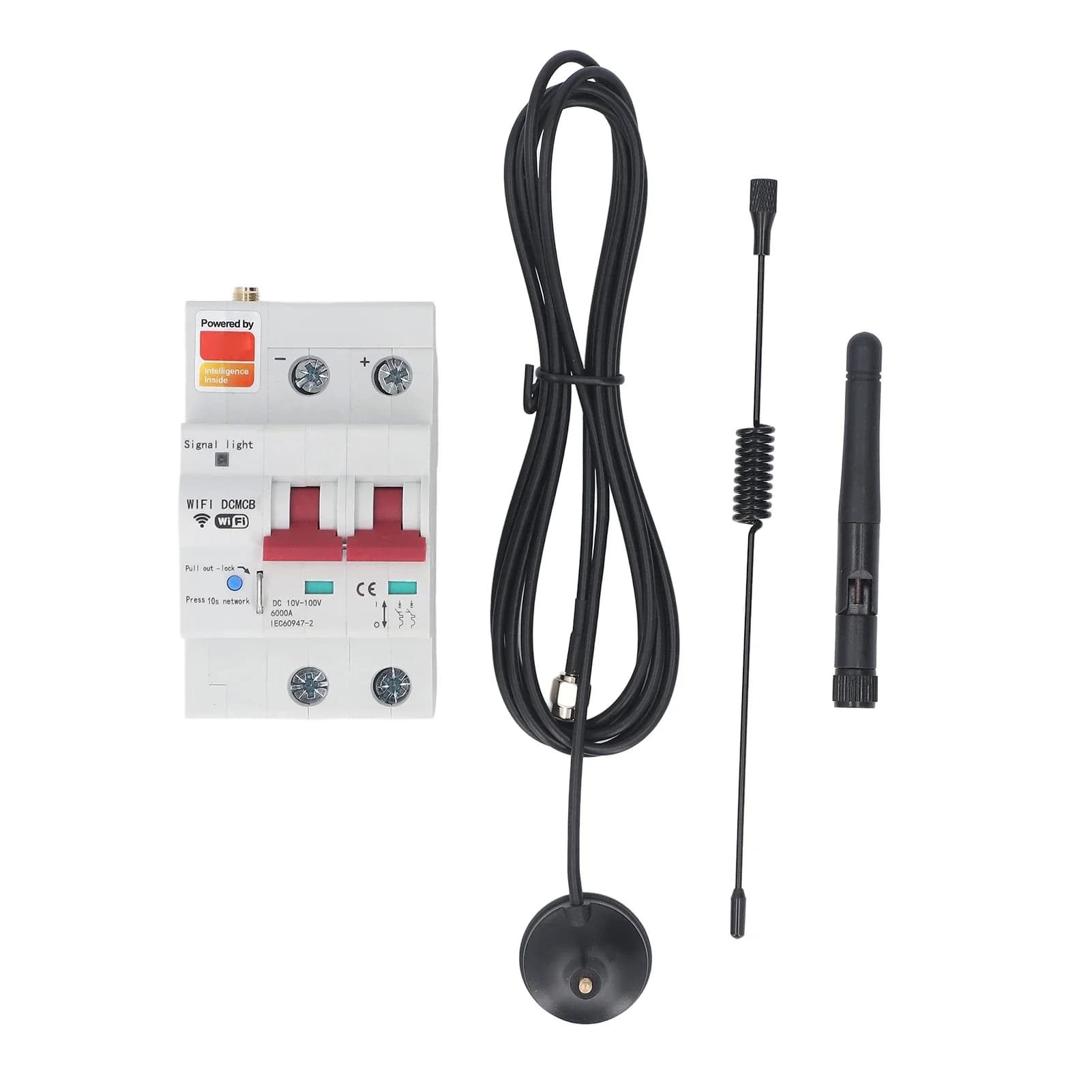 Interruttore automatico Smart DC 2P Controllo APP Controllo vocale Interruttore automatico WiFi con blocco di sicurezza DC10‐100V