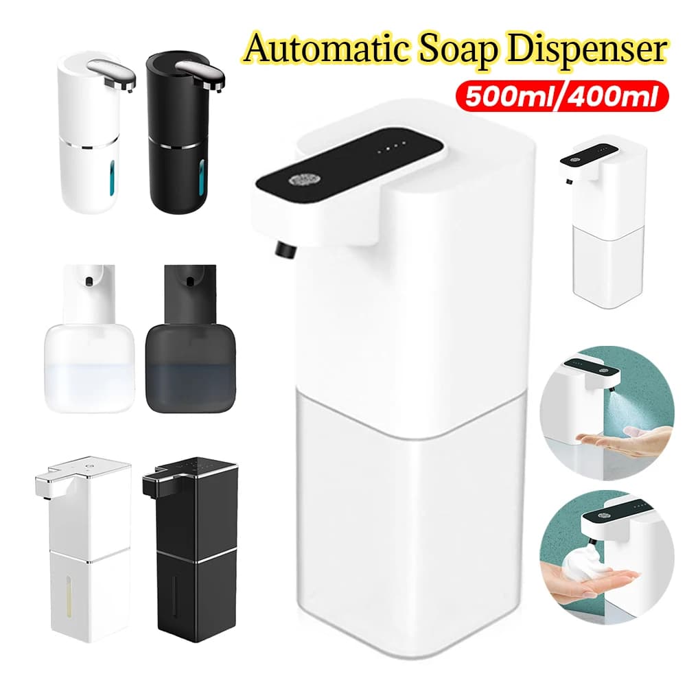 Dispenser automatico di sapone da 550 ml Dispenser di sapone elettrico touchless Dispenser automatico di sapone a mani libere per accessori da bagno da cucina