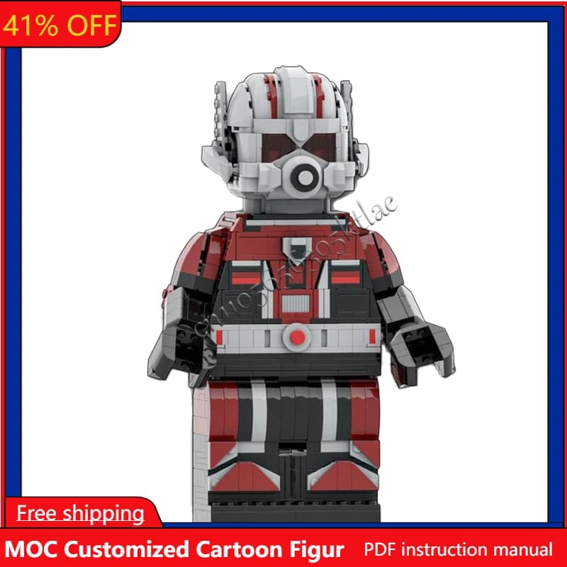 993 PCS MOC Classic Cartoon Figures Up Scaled Minifigure Ant Man Model Creative Puzzle Birthday Cartoon Anim Figures Toys Gifts