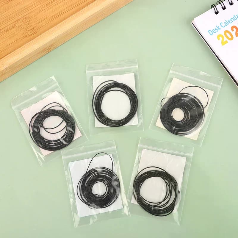 1 Confezione di O-Ring per Orologi da 0,5-0,9 mm, Guarnizioni Impermeabili in Gomma, Anelli di Tenuta per Fondello Orologio, Strumenti di Riparazione e Accessori per Orologiai