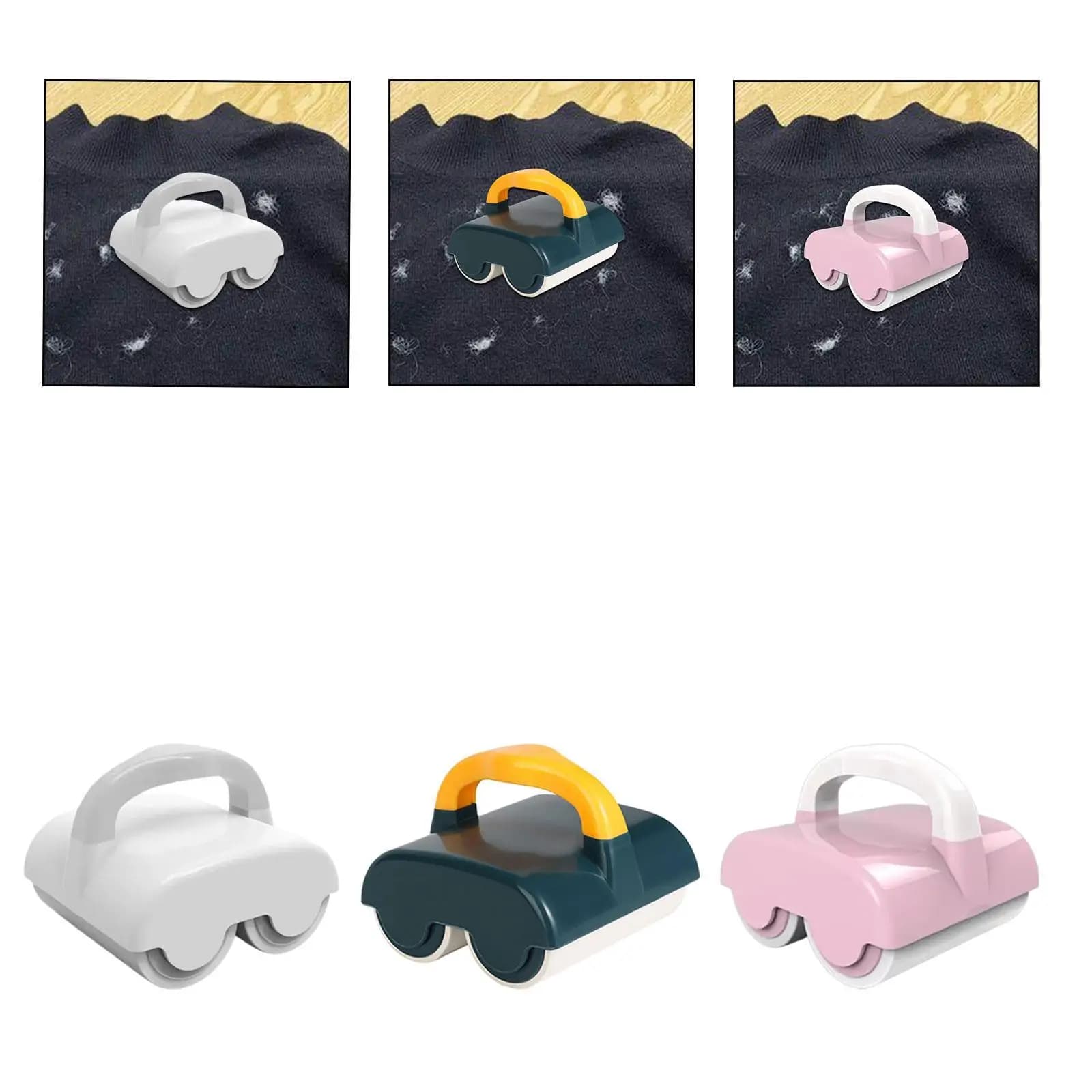 Rullo per pelucchi, rullo per rimozione peli con manico Rullo adesivo per pelucchi Peli di animali domestici appiccicosi per moquette, auto, divano, coperta, mobili