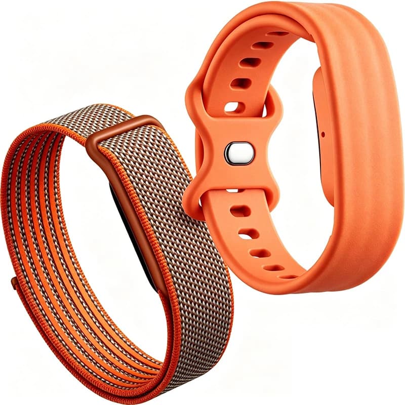 Nylon Loop Sport Braided Band for Google Fitbit Air Hook and Loop Velcro Replacement Strap Breathable Quick-Dry Woven Wristband