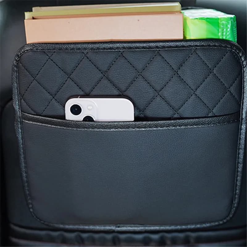 Organizer per Auto, Borsa Portaoggetti Multifunzionale da Appendere al Sedile Posteriore, Sacchetto per Rifiuti per Sedile Posteriore