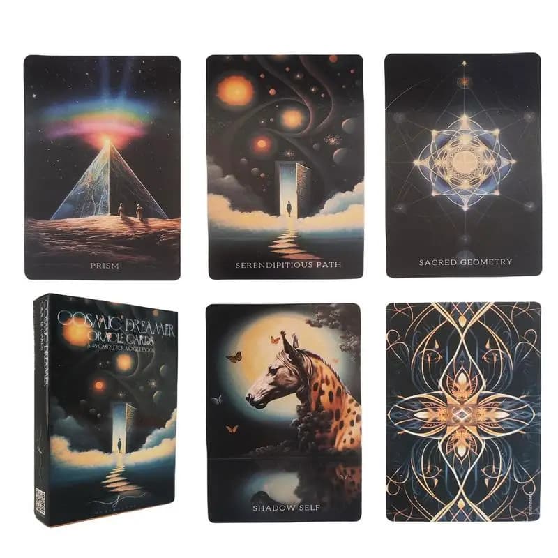 Cosmic Oracle Dreamers tarocchi per risveglio spirituale Portable Oracle Deck Exquisite Cosmic Dreamer Oracle Cards Set