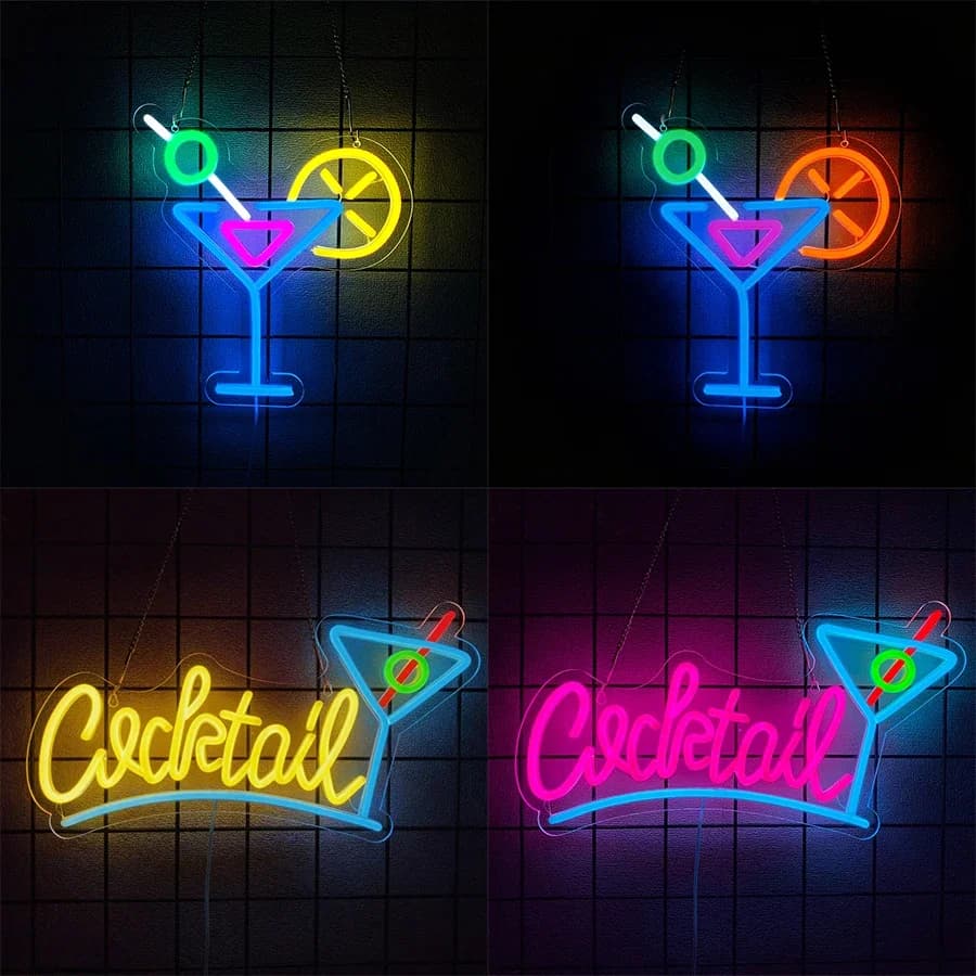 Insegna al Neon a LED per Arredamento Casa, Feste, Locali Notturni, Club Commerciali, Negozi di Accessori, Grotte e Bar - Stile Balenci