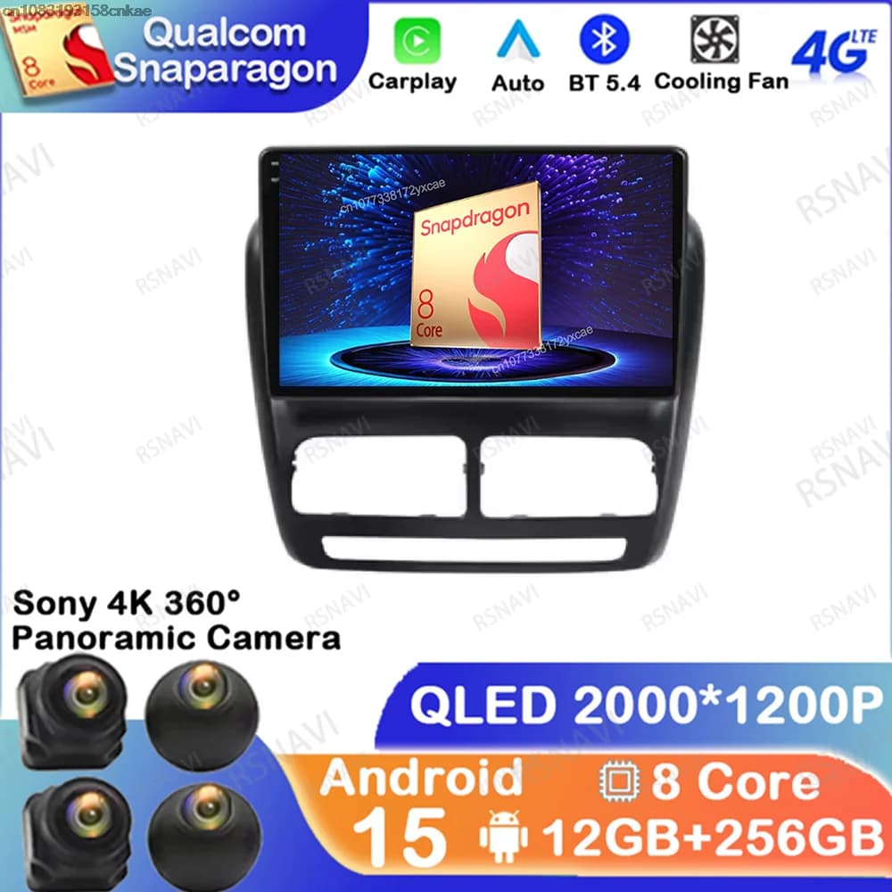 Android 15 Per Fiat Doblo 2 2010 2011 2012- 2014 Supporto Per Auto per Mobile Cupra Formentor Golf 7 Passat B5 Dash Cam H7 Led Jdm E46