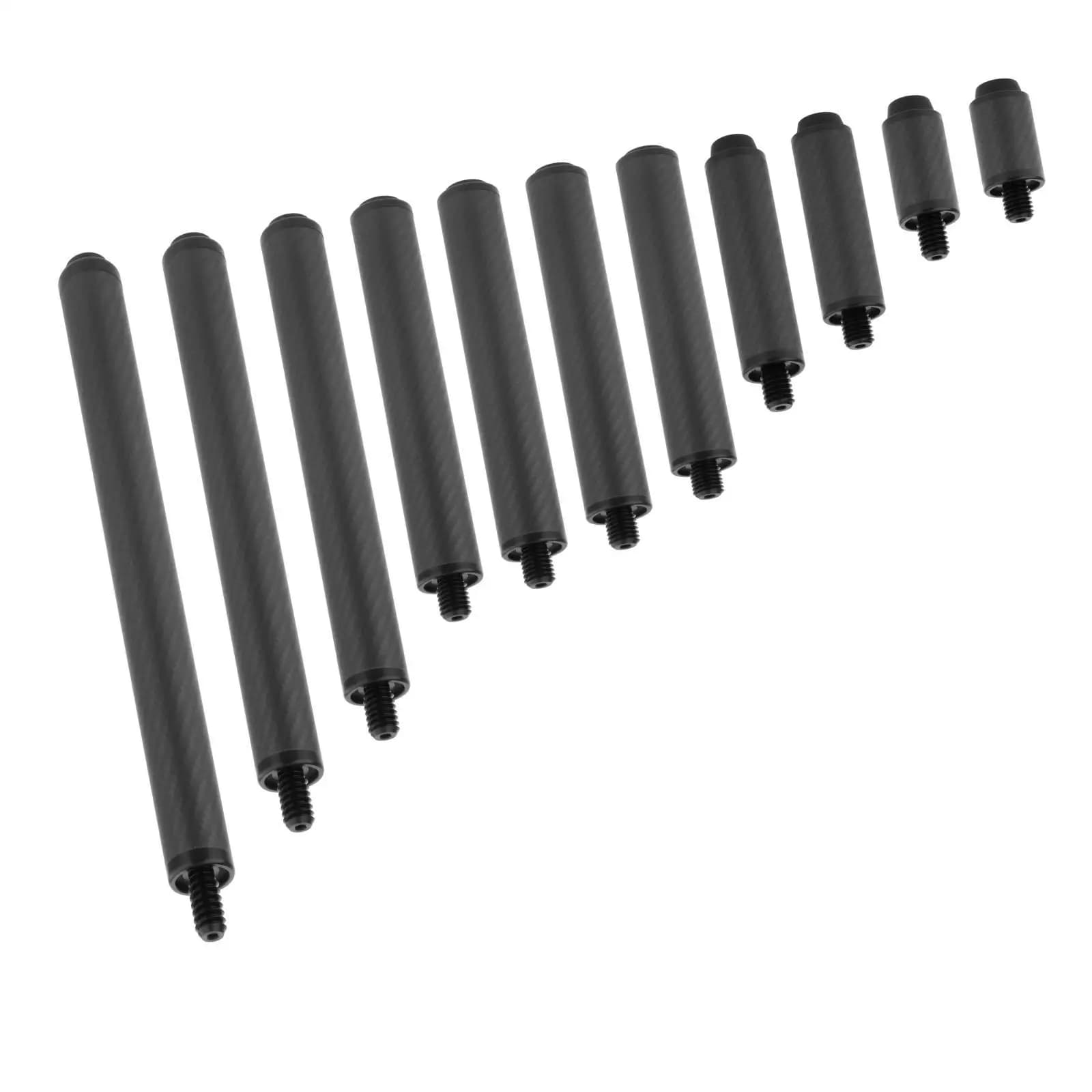 Pool Cue Extension Rod Joint Attachment Carbon Fiber Billiards Accessory Rear Plug Handle for Cue Length Repair