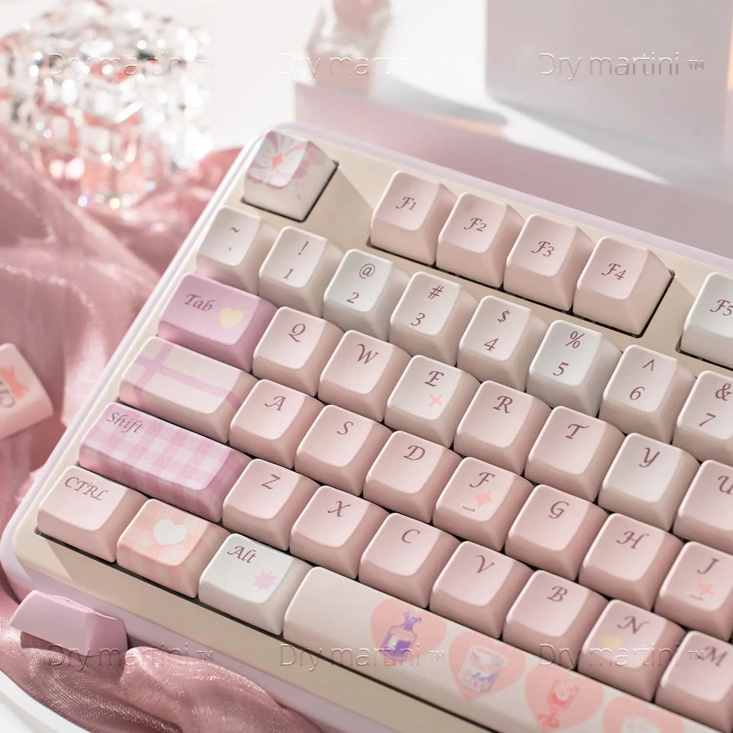 Nuovo MDA Keycap Moment ubriaco Tastiera meccanica Tappo a sfera Semplice sublimazione PBT 61 68 75 87 98 108