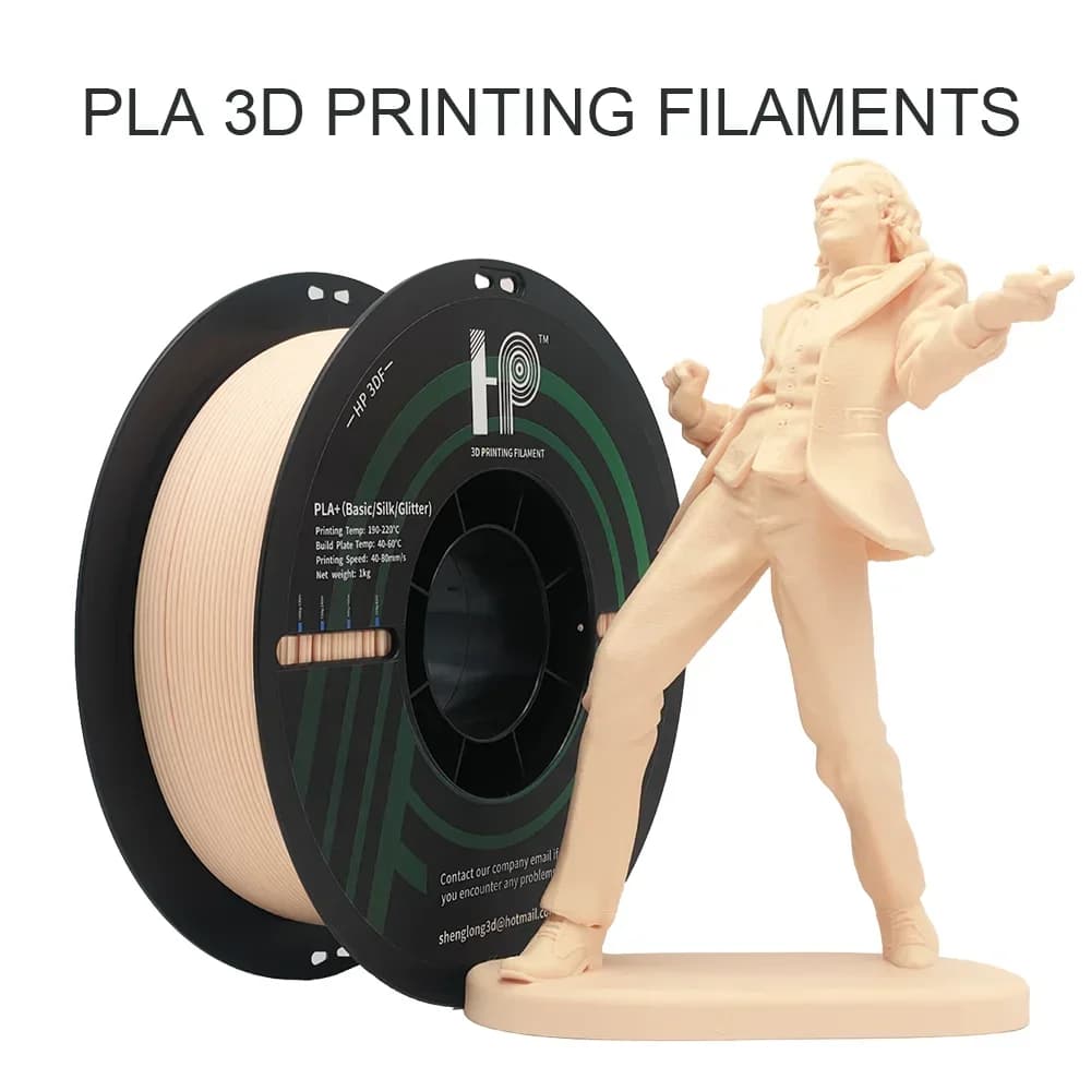3D printer thread HP3DF, 1 roll (1 kg) PELLE PLA, 1,75 mm +/- 0.02 mm, 100% smooth without bubbles for FDM 3D printer
