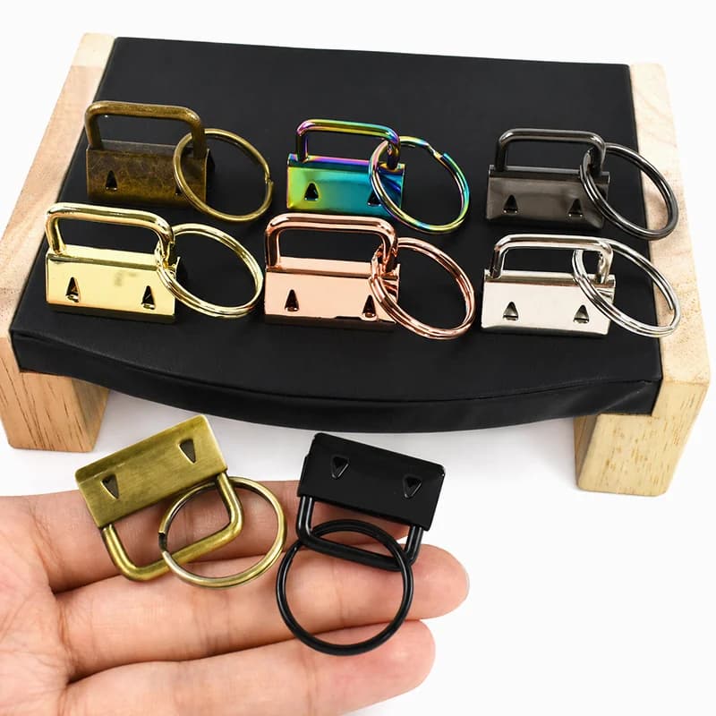 10/20Pcs 20/25/32mm Metal Webbing Strap Tail Clip Buckle Luggage Belt Wallet Keychain O Ring Buckles DIY Crafts Hardware Hook