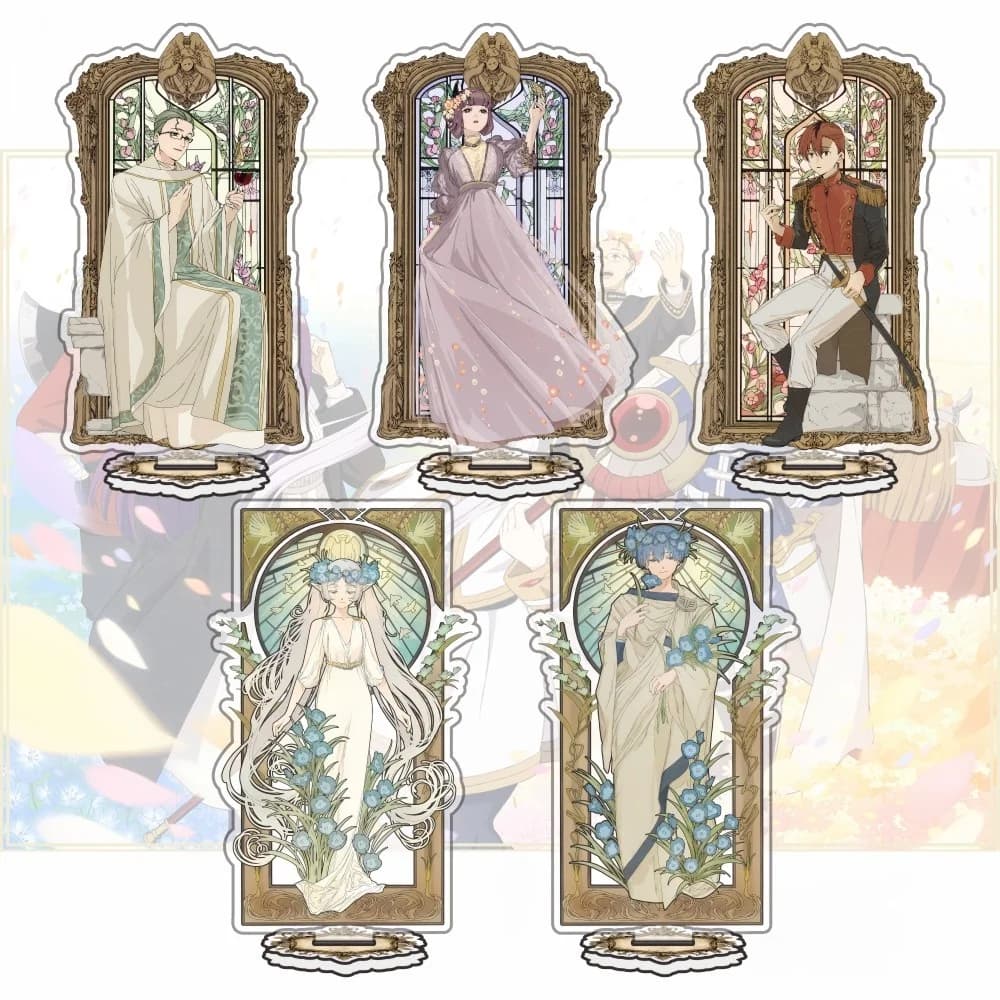 Anime Frieren At The Funeral Acrylic Keychains Stamd Cartoon Figure Fern Stark Himmel Pendant Fans Gifts cosplay Accessories