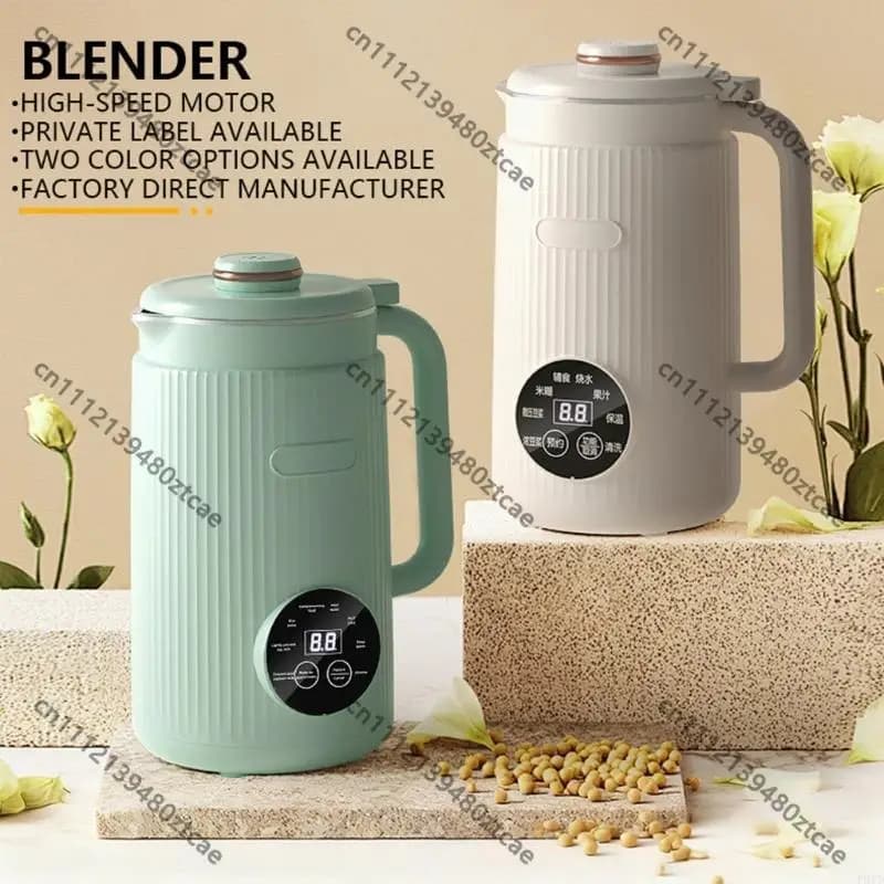 Professional Countertop Blender Low Noise Motor Make Juice Nut Bean Mixer Dishwasher Safe