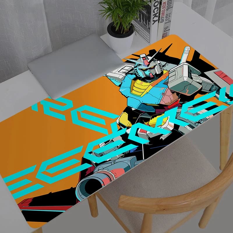 Tappetino per Mouse da Gioco per PC, Grande 900x400 XXL, Mobile Suit Gundam, Tappetino da Scrivania per Tastiera, Accessori Gaming Anime, Mousepad