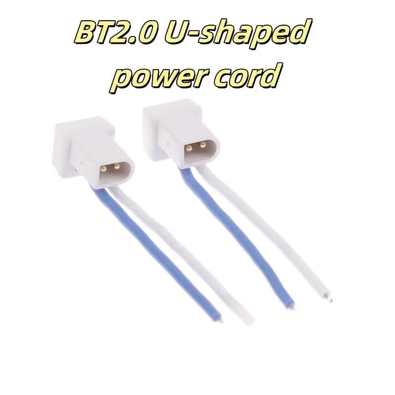 Pack of 2/6 Premium BT2.0 male connectors and 40 mm U-shaped Whoop cables for RC drones