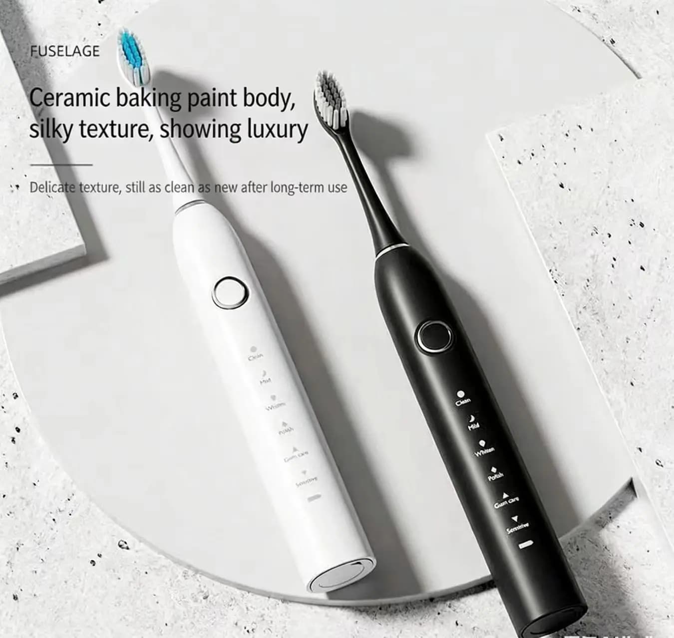Ultrasonic Intelligent Electric Toothbrush for Adults, Birthday Gift, Soft DuPont Setole, Waterproof, Rechargeable, for Couples, Unisex