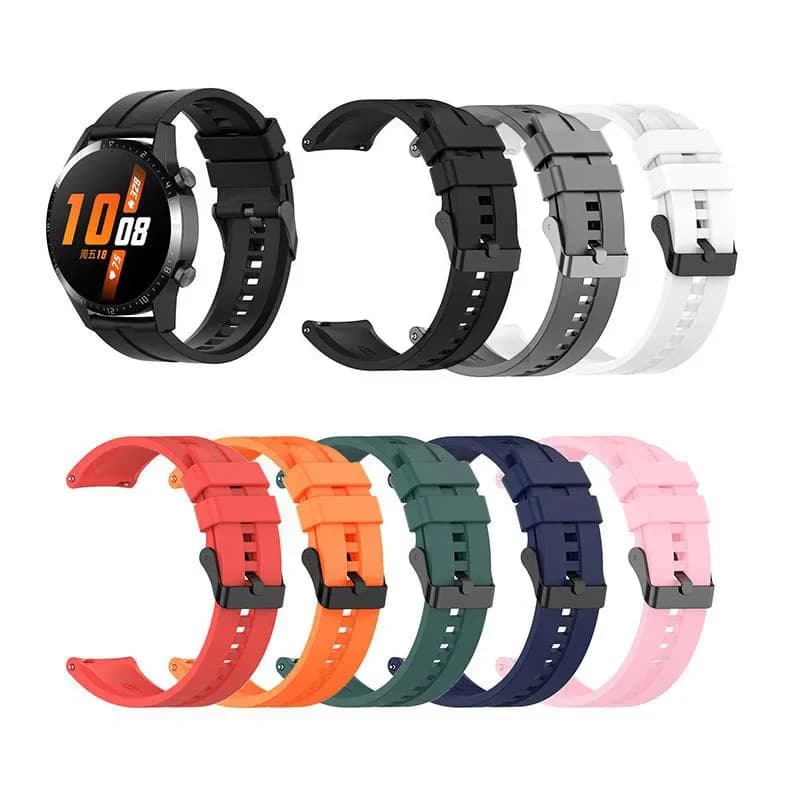 Cinturino per orologio in Silicone da 20mm/22mm cinturino per orologio intelligente in gomma morbida impermeabile a sgancio rapido per Samsung Galaxy Huawei GT4/GT2/GT3