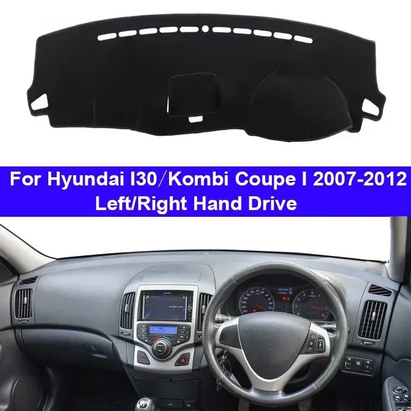 Car Dashboard Cover Non slip pad For Hyundai I30 Kombi Coupe I 2007 2008 2009 - 2012 Car Dash Mat Sun Shade Pad Anti-UV Cushion