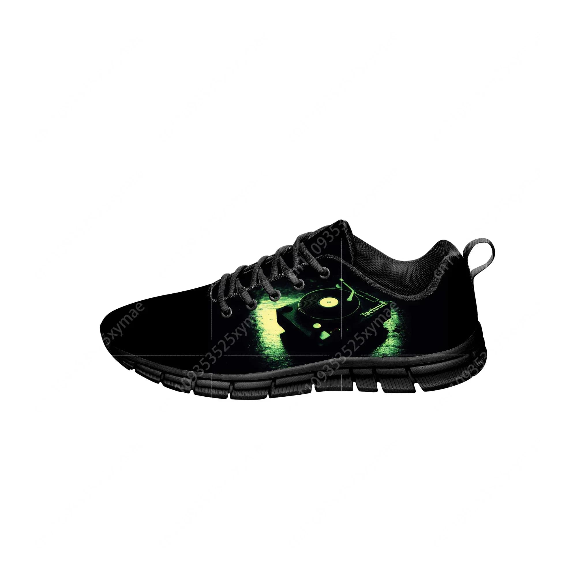 DJ Pattern Scarpe sportive casual alla moda per uomo, donna, adolescente, divertenti, alla moda, scarpe da corsa in tela, scarpe leggere con stampa 3D