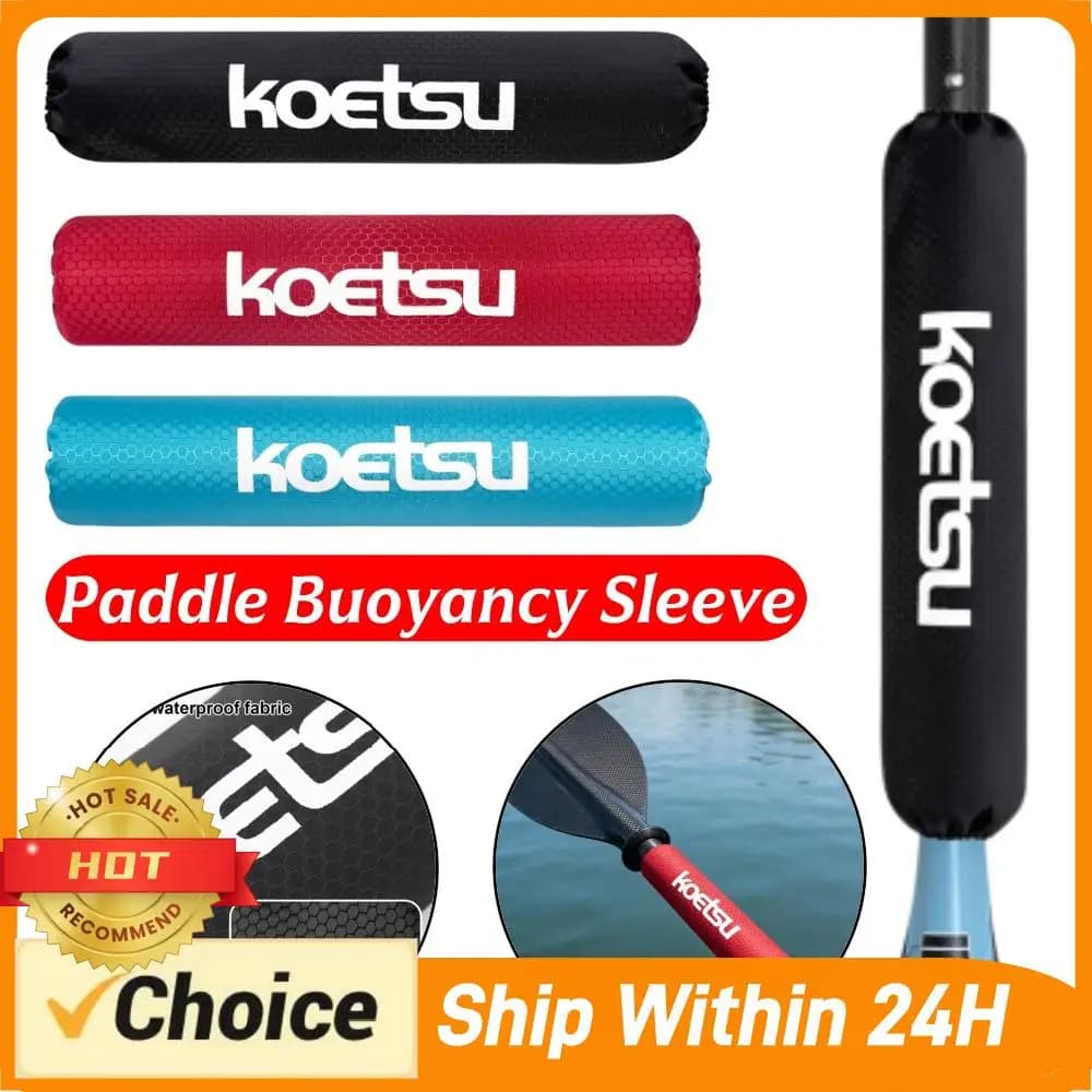 Paddle Buoyancy Sleeve 420D PU Durable Soccer Pattern EPE Foam Prevents Sinking For Kayak Canoe Paddleboard SUP Board Accessory
