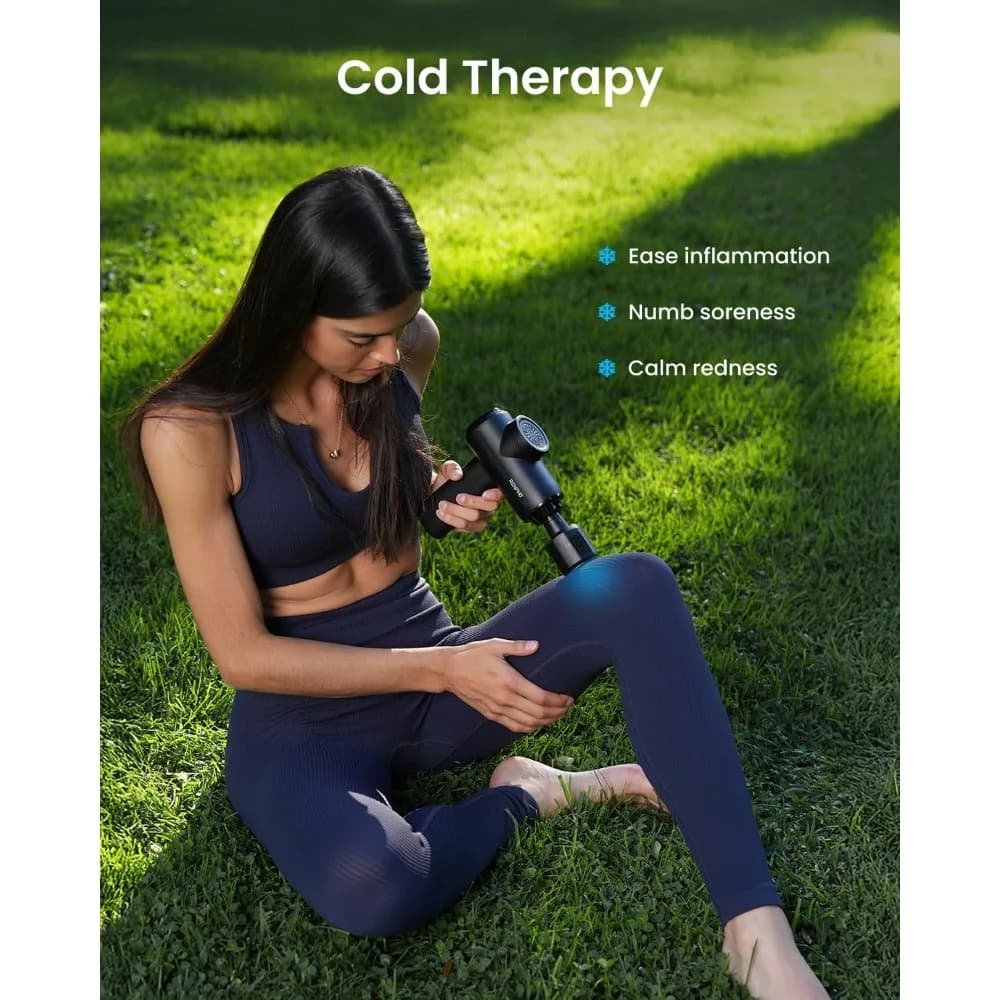 US Local Stock Active Thermacool 2 Massage Gun with Heat and Cold Control Handheld Percussion Massager 10mm Deep Tissue for