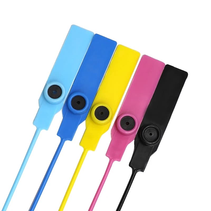 100PCS Disposable Anti-Theft Wire Seals Length 28cm Plastic Wire Cable Ties Self-Locking PE Ties Blank