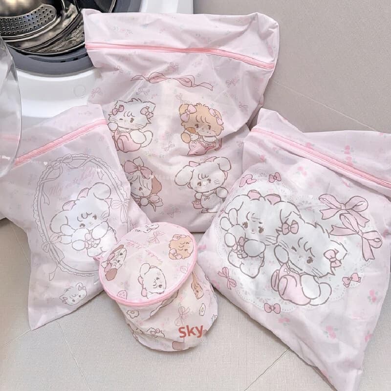 New Kawaii Mikko Washing Bag, Anti-Deformation Protective Bag for Washing Machine, Mikko Anime Accessories