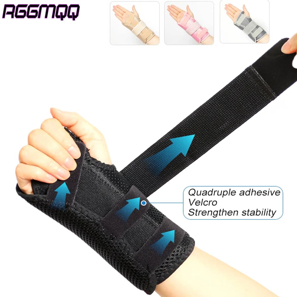 Wrist Brace for Carpal Tunnel - Night Support Splint for Right/Left Hand, Adjustable Straps - Arthritis & Pain Relief, Men & Wom