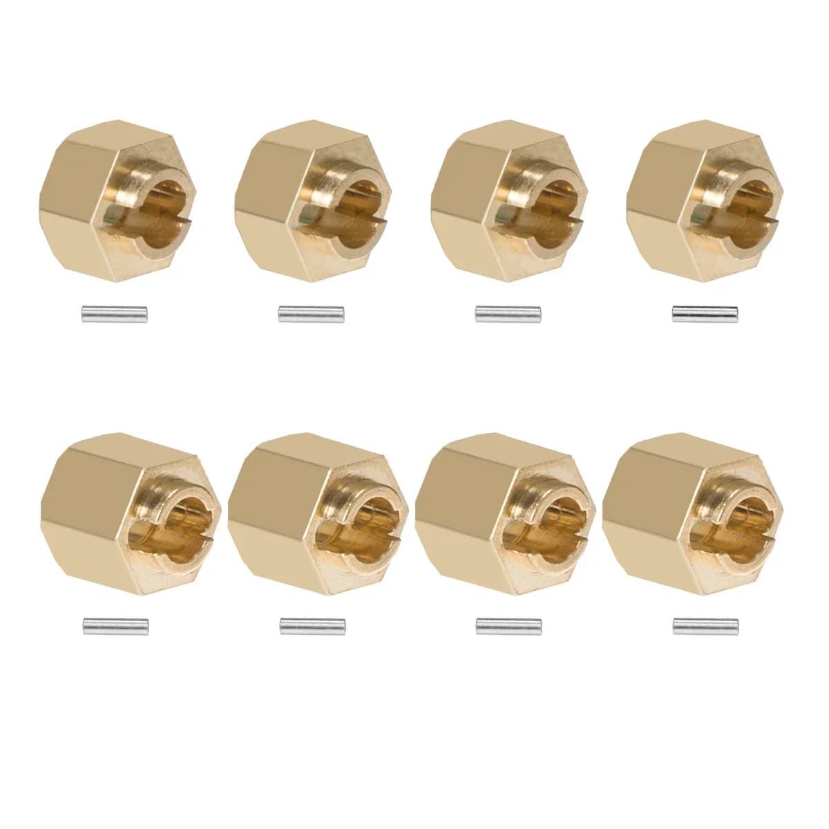 4 pezzi in ottone TRX4M ruote esagonali estensori 4mm/6mm di spessore per 1/18 RC Car Crawler TRX4-M Bronco Defender parti di aggiornamento