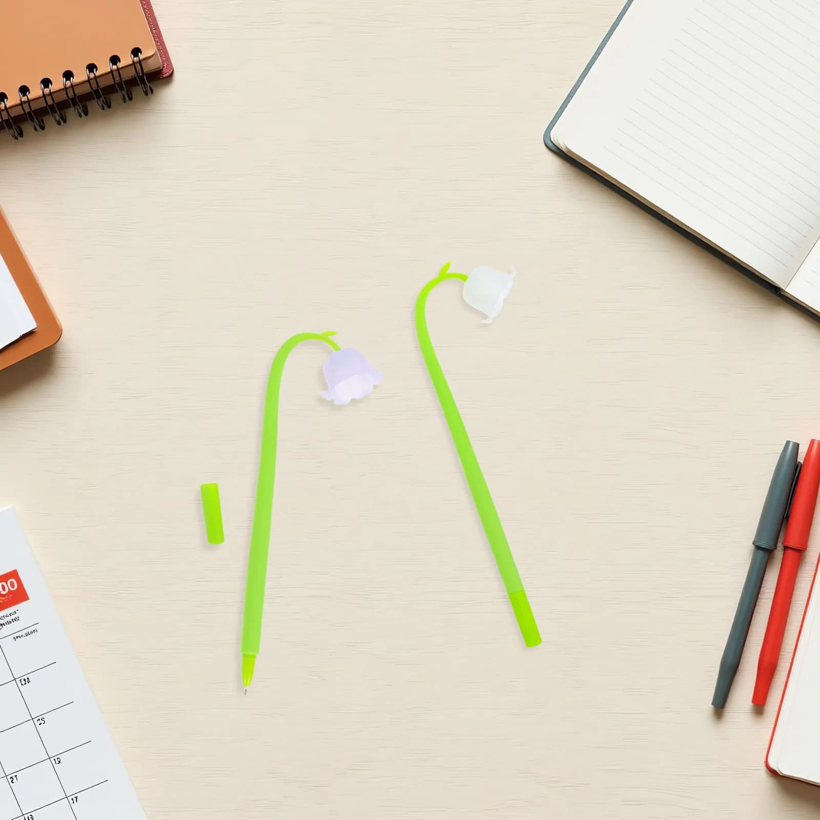 10Pcs Flower Shape Gel Pens for Students Ergonomic Plastic Writing Pens Prize Gifts Pen Portable