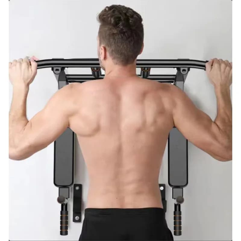 Vendita Diretta dalla Fabbrica: Attrezzatura Fitness per Casa - Barra Orizzontale in Acciaio per Trazioni, Parallele Singole e Dip Stands per Interni