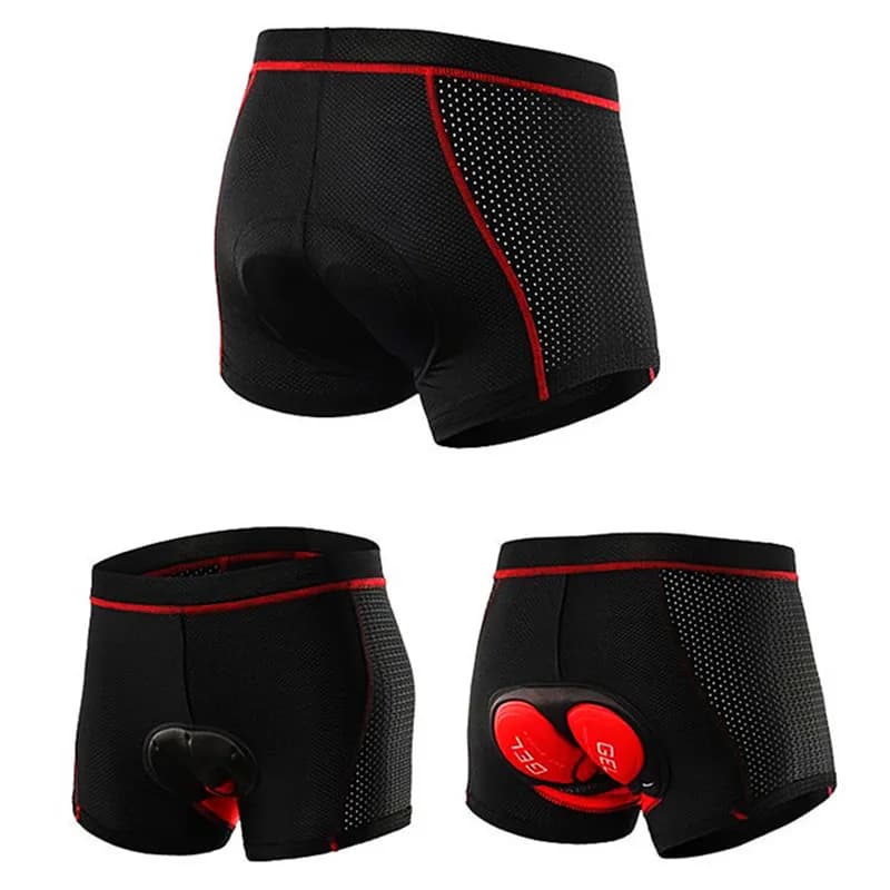 Nuovi Pantaloncini da Ciclismo Professionali Traspiranti, Intimo da Ciclismo con Imbottitura in Gel 5D Antiurto, Mutande per Bici MTB e da Strada, Pantaloncini da Uomo