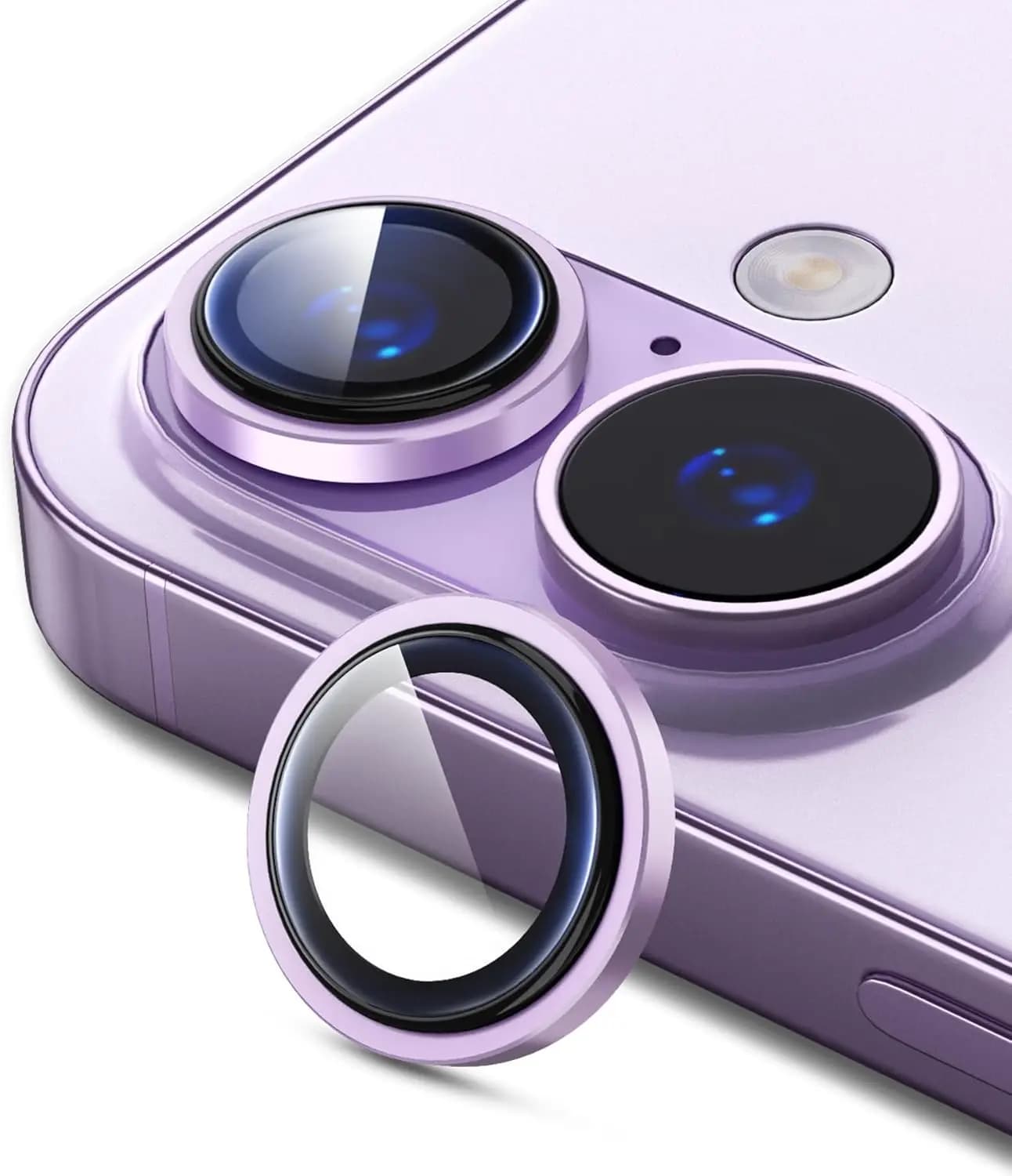 Protezione in Lega di Alluminio per Obiettivo Fotocamera iPhone 17, Anello Protettivo in Vetro Temperato HD per Lenti in Metallo