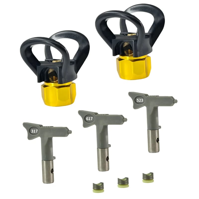 Airless paint nozzles Reversible spray tips Airless paint spray nozzles Parts of spraying machines Spray guns Electric tools