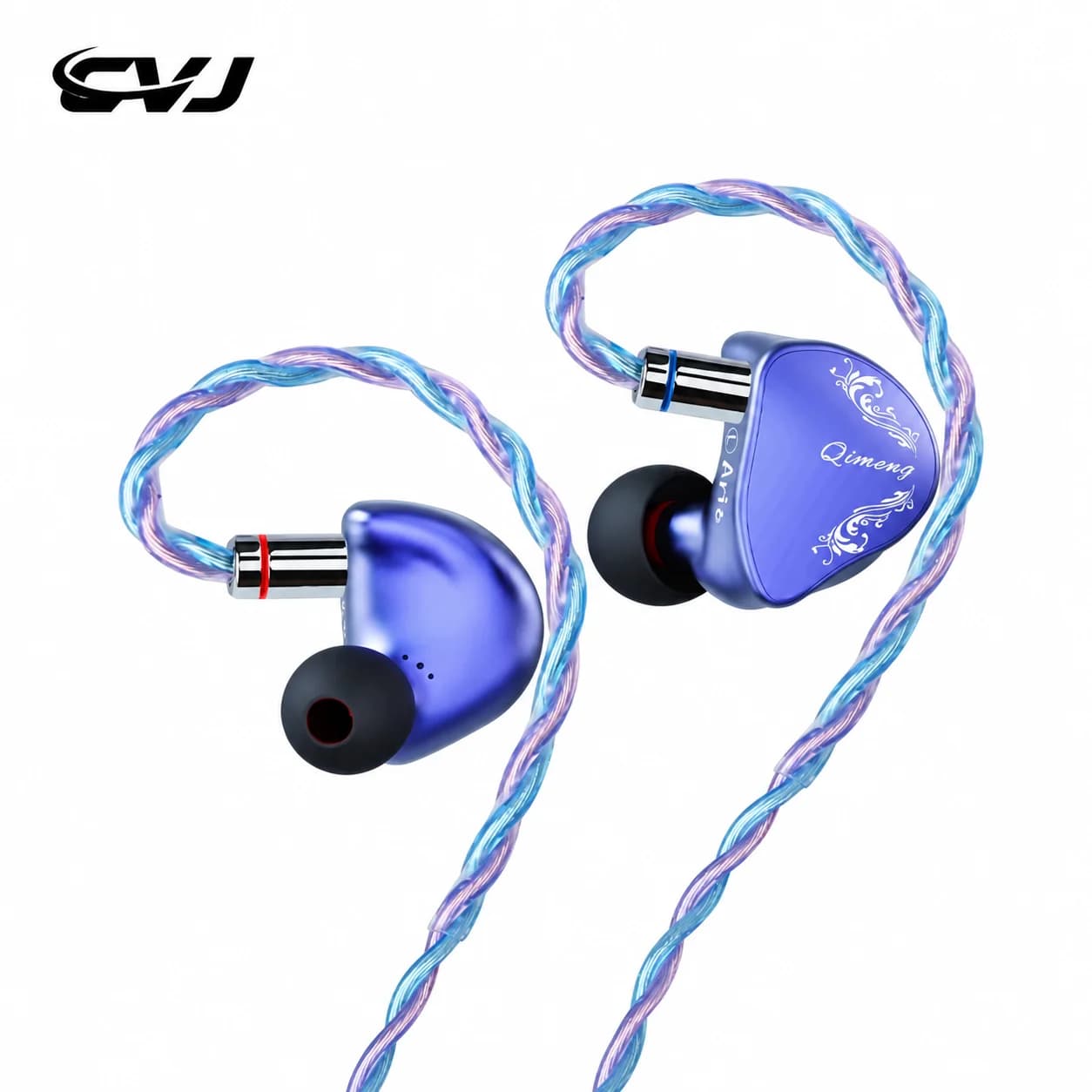 CVJ Aria In-Ear Earphones 10mm Dynamic Driver HIFI IEM Adjustable Tuning Nozzle CNC Aviation Grade Cavity Interchangeable Cable