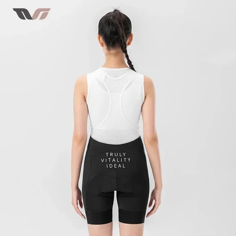ROCKBROS Series TVI Shorts with Cycling Braces Seamless Breathables Women's Bicycle Trousers Bicycle Shorts Padded MTB Long Distance Padded Shorts