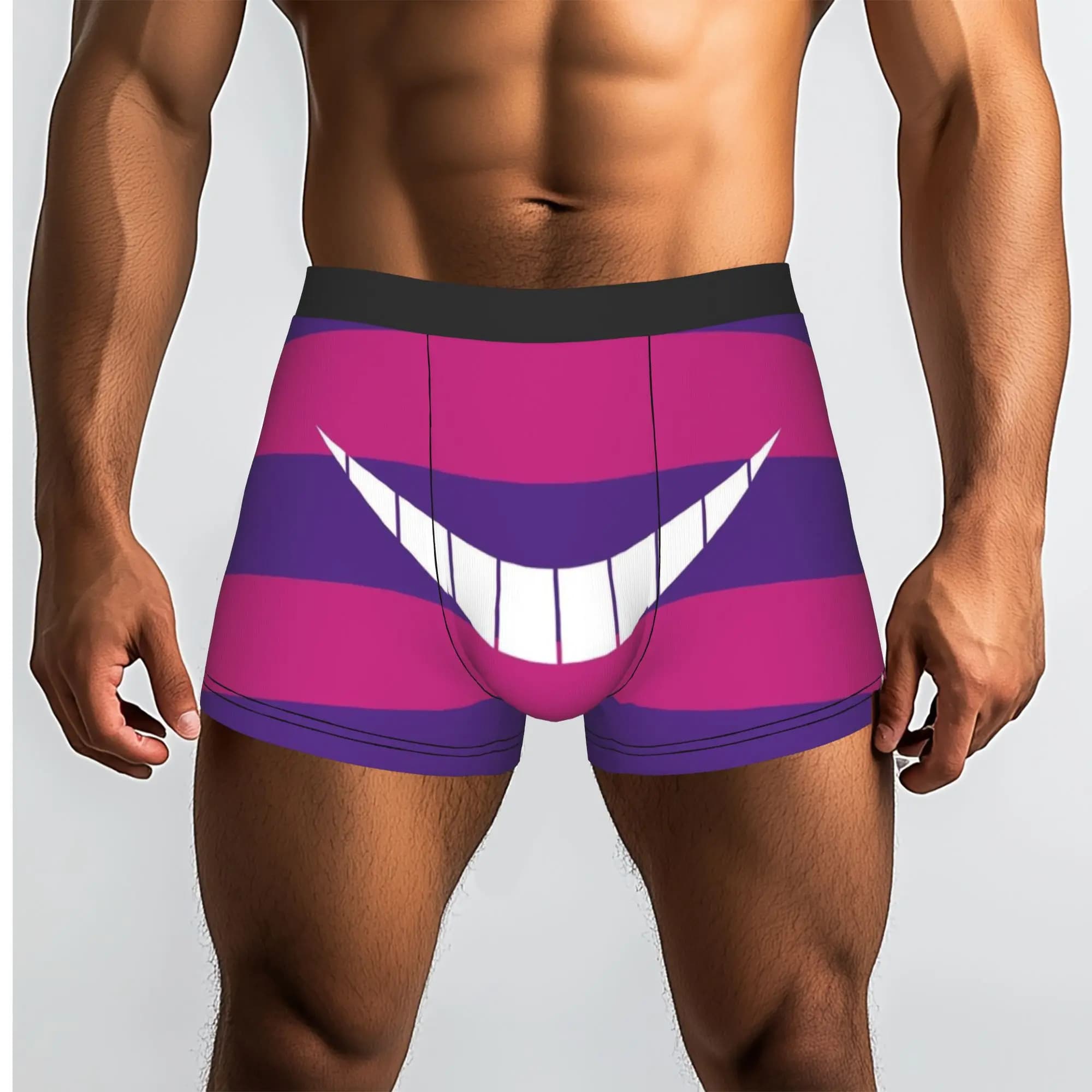 Customized C-Cheshire Anime Cat Boxer Shorts For Homme 3D Print Underwear Panties Briefs Breathable Underpants