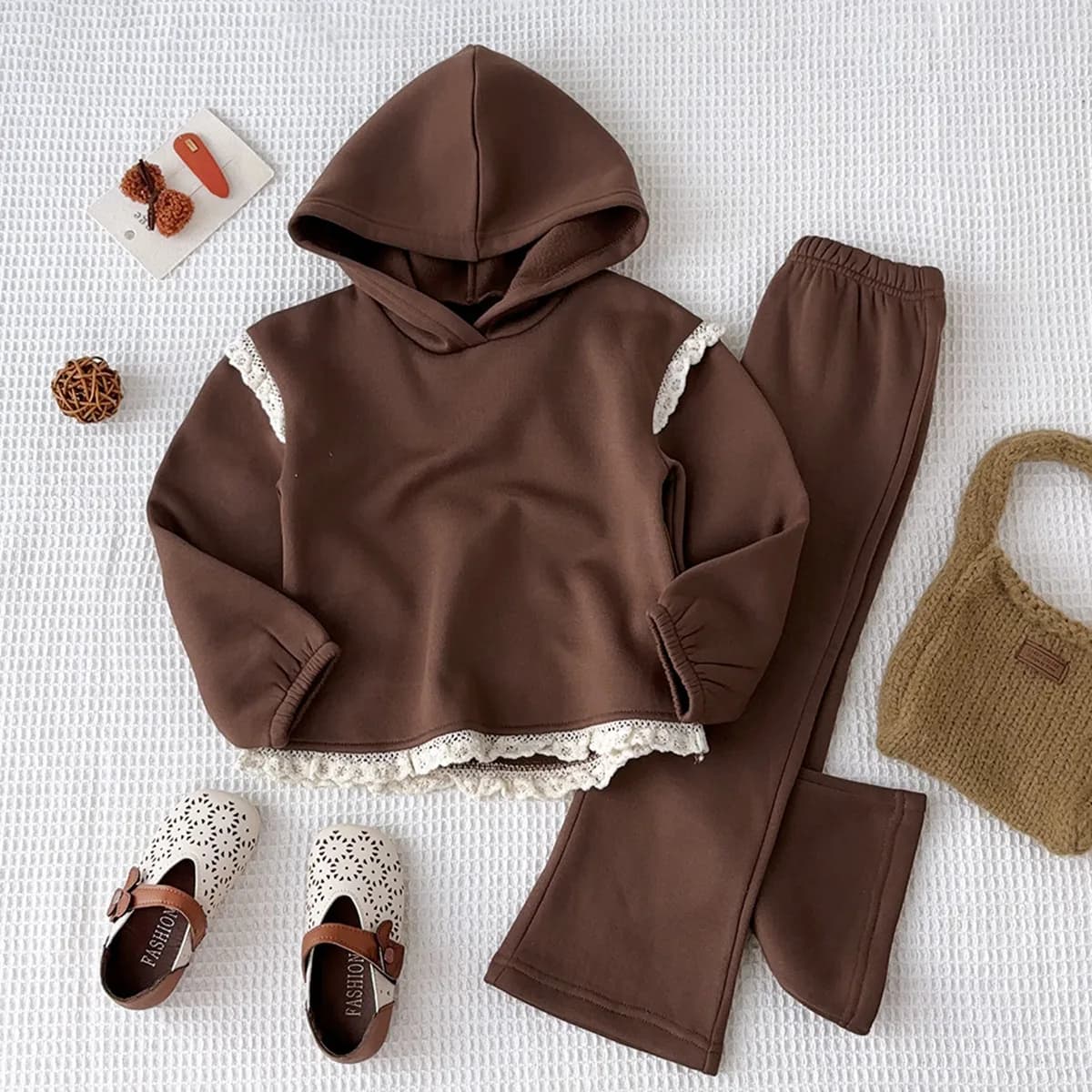 Nuova ragazza felpa con cappuccio + mutanda 2 pz/set per bambini abbigliamento ragazze bambino primavera autunno moda vestiti sportivi 100-140 studenti 3-8 anni