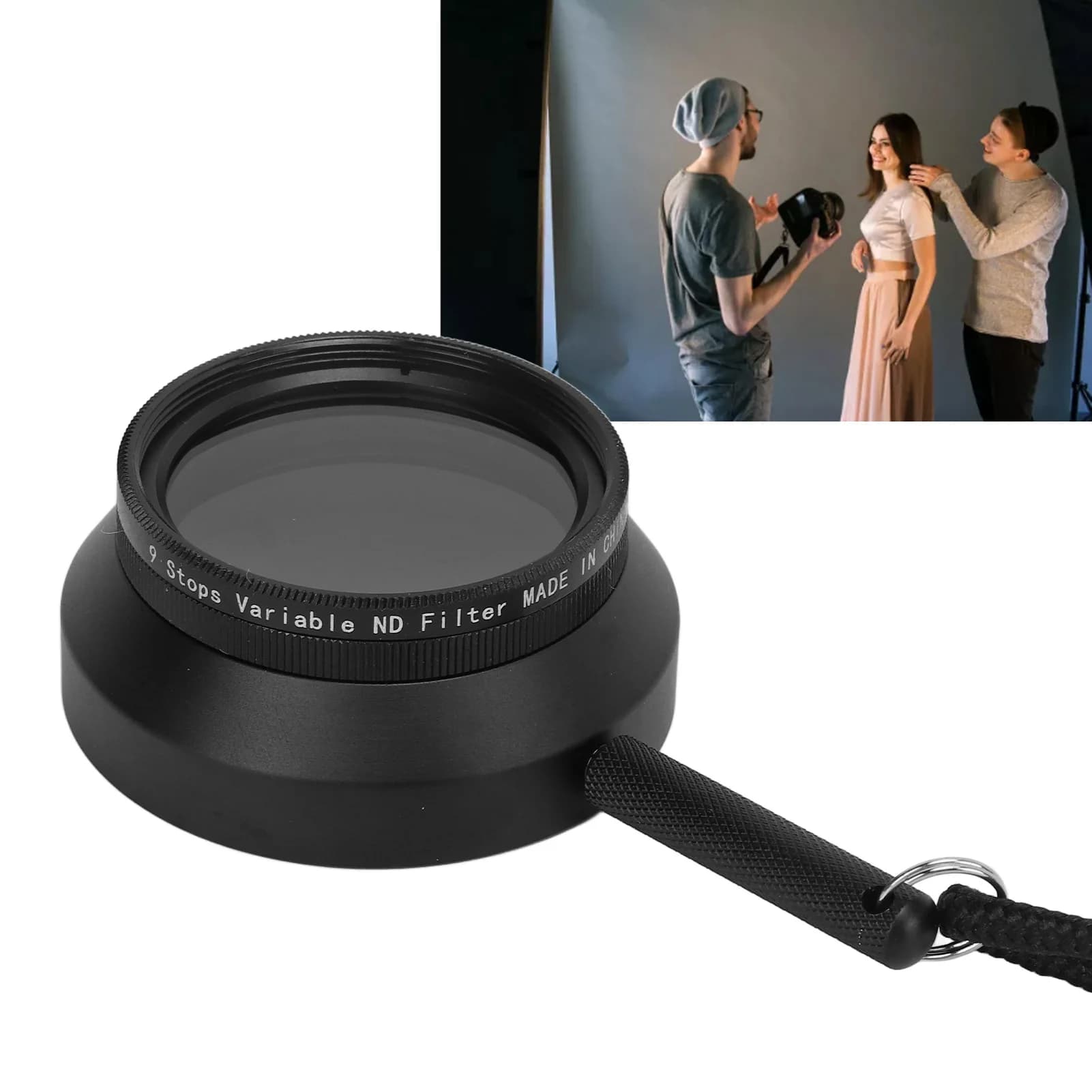 Viewing Filter Optical Glass 9 Gears Adjustable Photography Filters for Cinematographer Lighting Engineer Camera Accessory